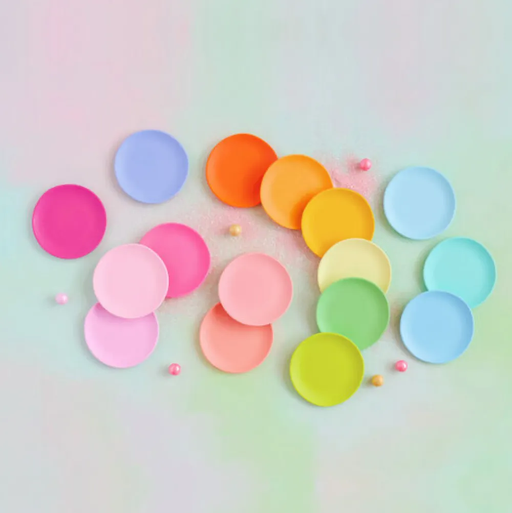 Glitterville Rainbow Dessert Plate by