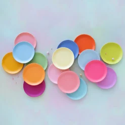 Glitterville Rainbow Dinner Plate by