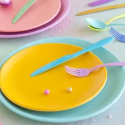Glitterville Rainbow Dinner Plate by