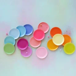 Glitterville Rainbow Salad Plate by