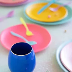 Glitterville Rainbow Salad Plate by