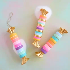 Glitterville Rainbow Taffy Candy Display by