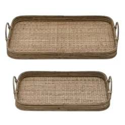 Melrose Rattan Rectangular Tray
