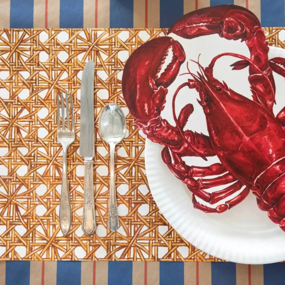 Hester & Cook Rattan Weave Placemat Set