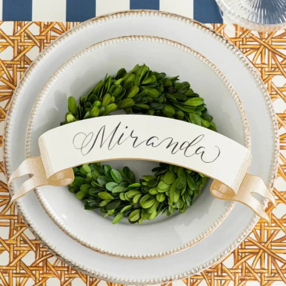 Hester & Cook Rattan Weave Placemat Set