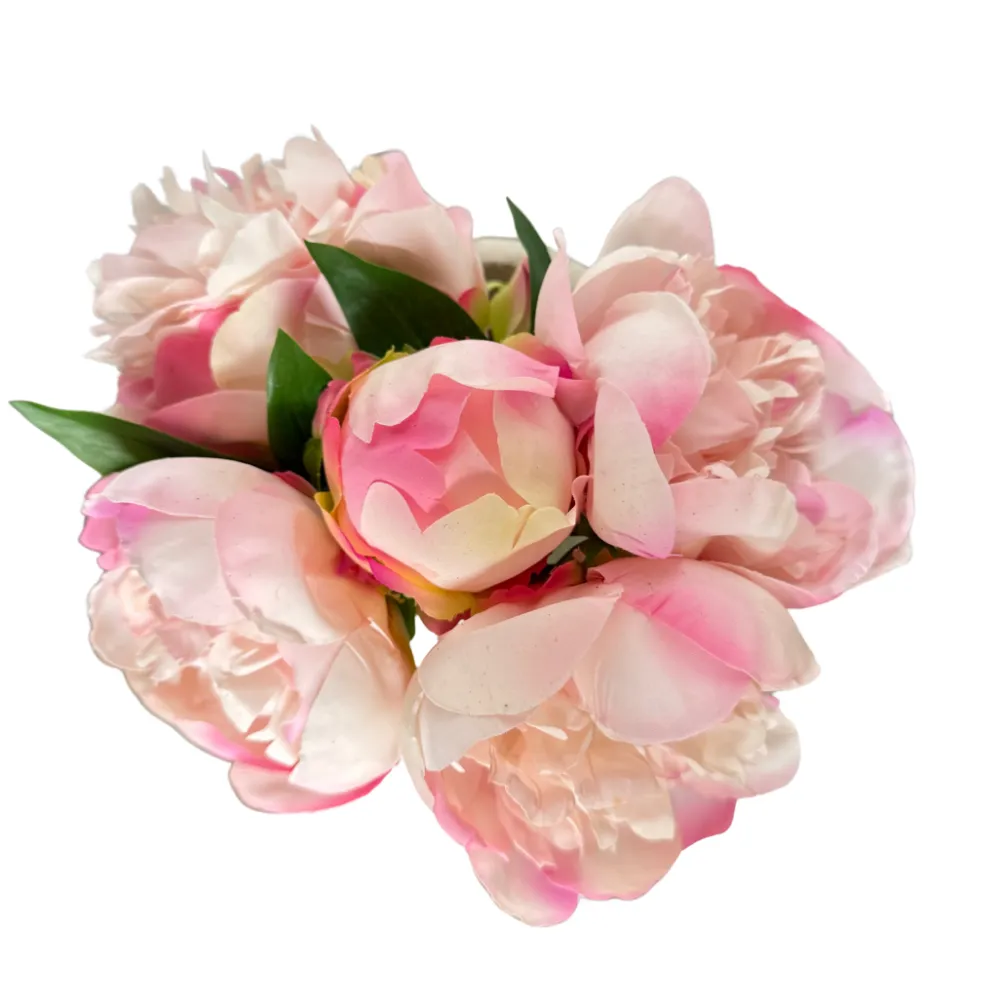 The Botanical Mix Real Touch Light Pink Peony Bouquet