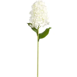 RAZ Real Touch White Hydrangea Stem