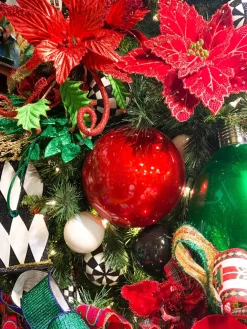 Farrisilk Red Candy Apple Ball Ornament, 8"