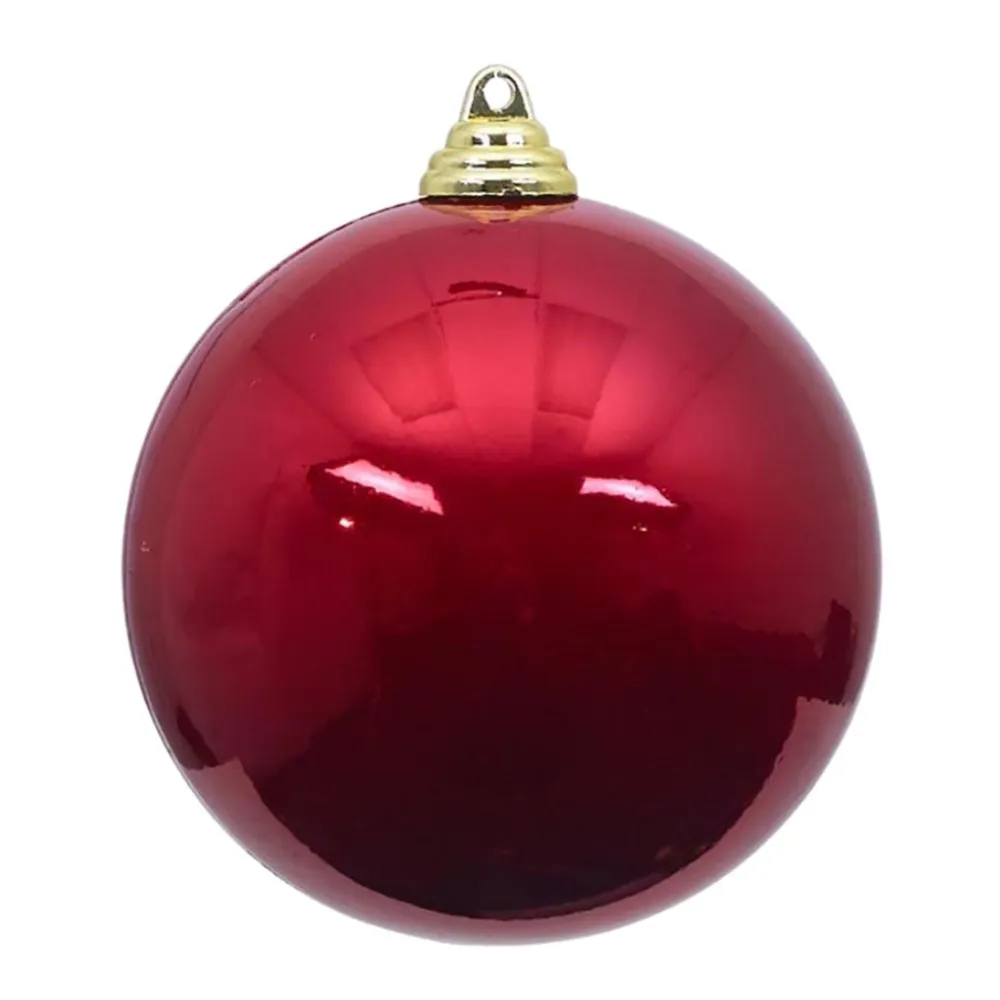 Farrisilk Red Candy Apple Finish Ball Ornament, 4"