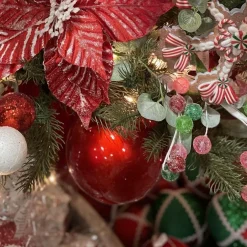 Farrisilk Red Candy Apple Finish Ball Ornament, 4"