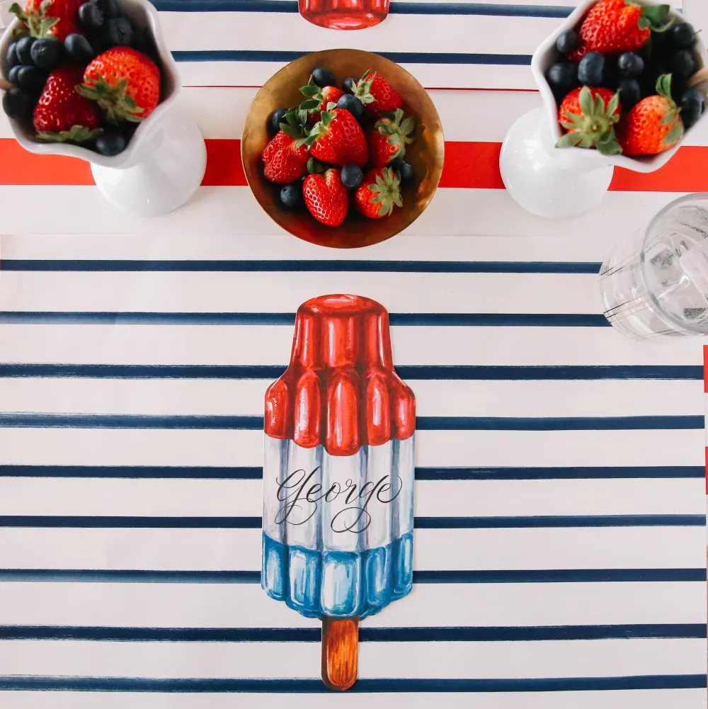 Hester & Cook Red Classic Stripe Runner