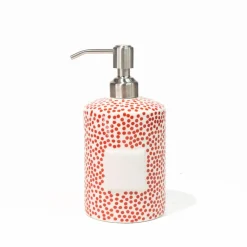 Happy Everything Red Dot Mini Cylinder Soap Pump by !