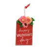 Direct Export Co. Red Floral Valentine's Day Ornament