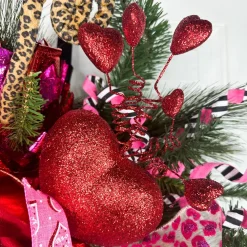 Craig Bachman Red Glitter Heart with Springy Hearts HPick, 27.5