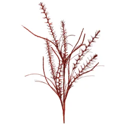 Regency Red Glitter Mica Mini Leaf Spray