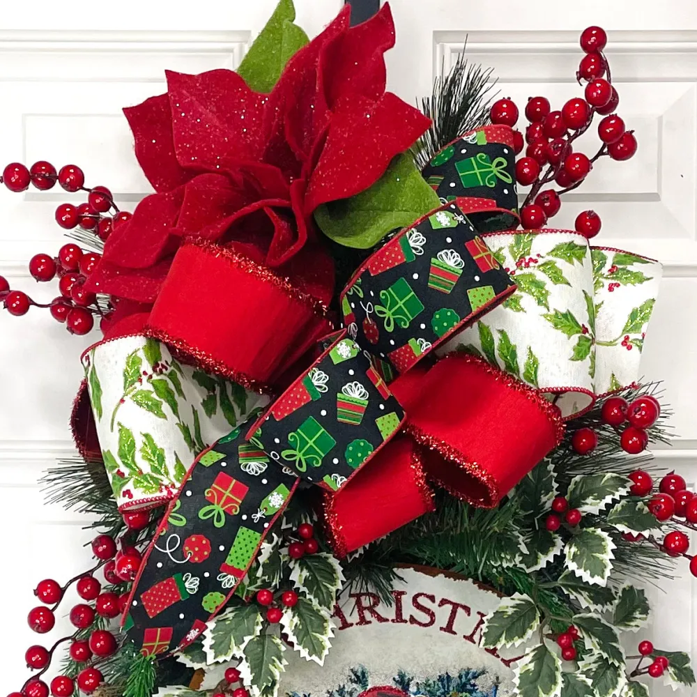 Mark Roberts Red Glitter Poinsettia Pick, 20''
