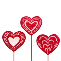 The Round Top Collection Red Hand Drawn Hearts