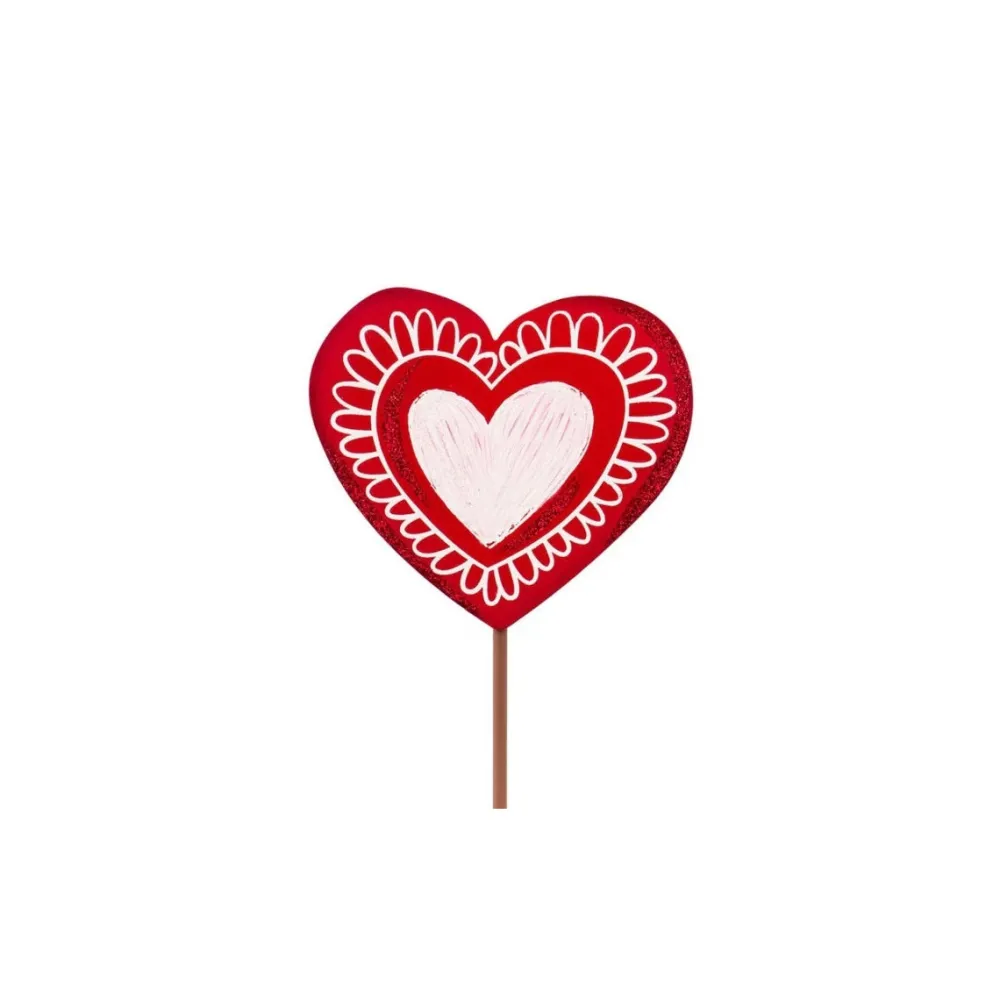 The Round Top Collection Red Hand Drawn Hearts