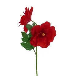 Liberty Floral Red Hibiscus Spray