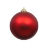 Farrisilk Red Matte Ball Ornament, 12"