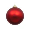 Farrisilk Red Matte Ball Ornament, 8"