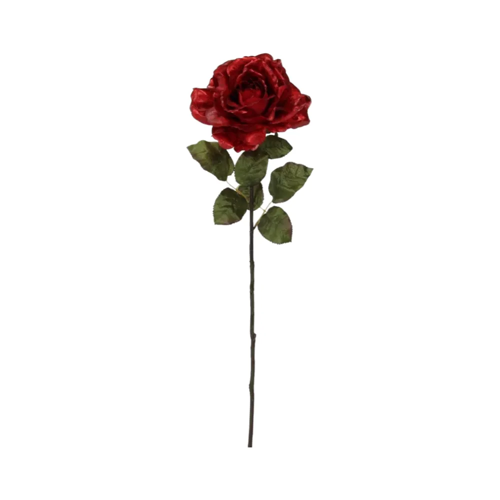 Craig Bachman Red Metallic Rose Stem
