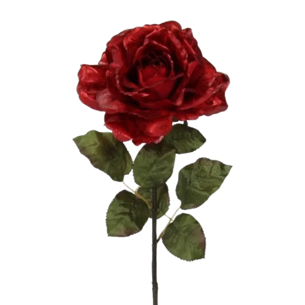 Craig Bachman Red Metallic Rose Stem