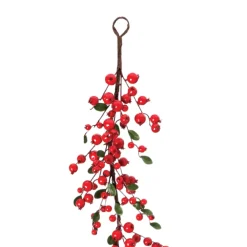 Regency Red Mixed Berry Leaf Garland, 48