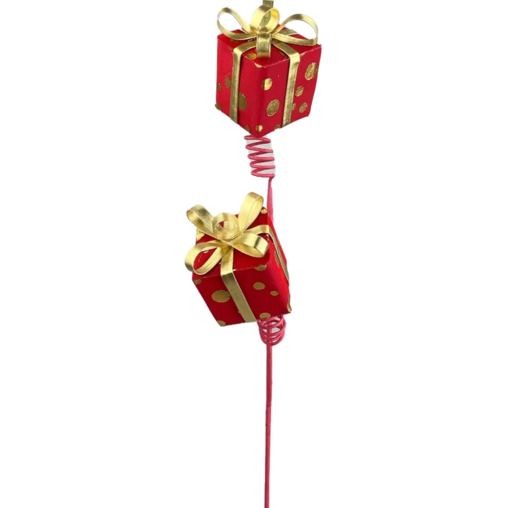 Liberty Floral Red Polka Dot Gift Box Spray