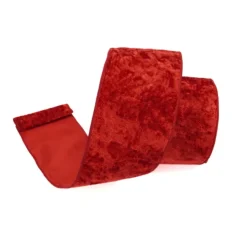 Farrisilk Red Silky Velvet Ribbon, 4" X 10YD