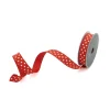 Farrisilk Red Spirited Stars Ribbon, 1" X 10YD