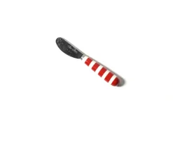 Happy Everything Red Stripe Appetizer Spreader by !