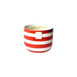 Happy Everything Red Stripe Big Bowl by !