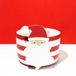 Happy Everything Red Stripe Big Bowl by !