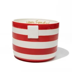 Happy Everything Red Stripe Mini Bowl by !