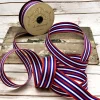 D. Stevens Red, White, & Blue Striped Ribbon, 1.5“ X 25YD
