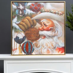 Farrisilk Rhinestone Santa by Celia Meadors, Large