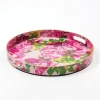 8 Oak Lane Rose Garden Round Tray