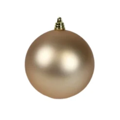 Farrisilk Rose Gold Matte Ball Ornament, 4"