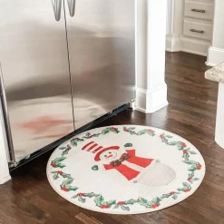 The Round Top Collection Round Joyful Snowman Mat