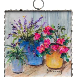 The Round Top Collection Rozie’s Table Flower Pots Mini Gallery Art