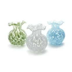 Two's Company Ruffled Edge Spotted Vase