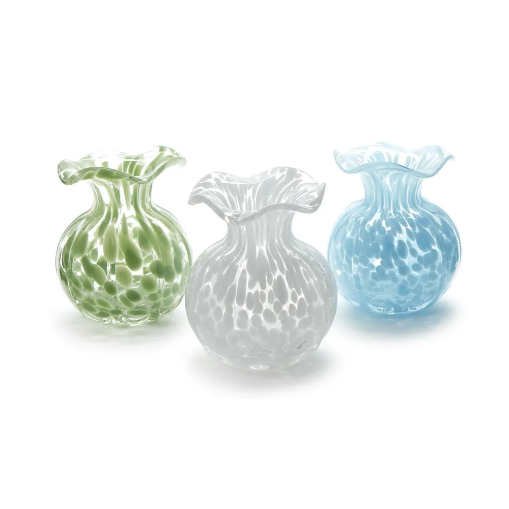 Two's Company Ruffled Edge Spotted Vase