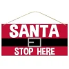 Craig Bachman Santa Stop Here Sign