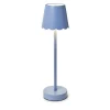 Two's Company Scalloped Table Lamp, Blue