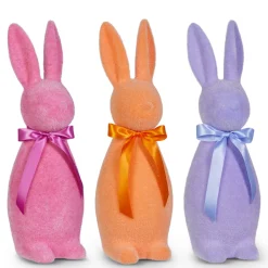 RAZ Sherbet Flocked Bunny, Large