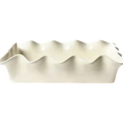 Coton Colors Signature White Ruffle Casserole Dish