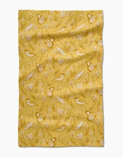Geometry Signs of Spring Tea Towel
