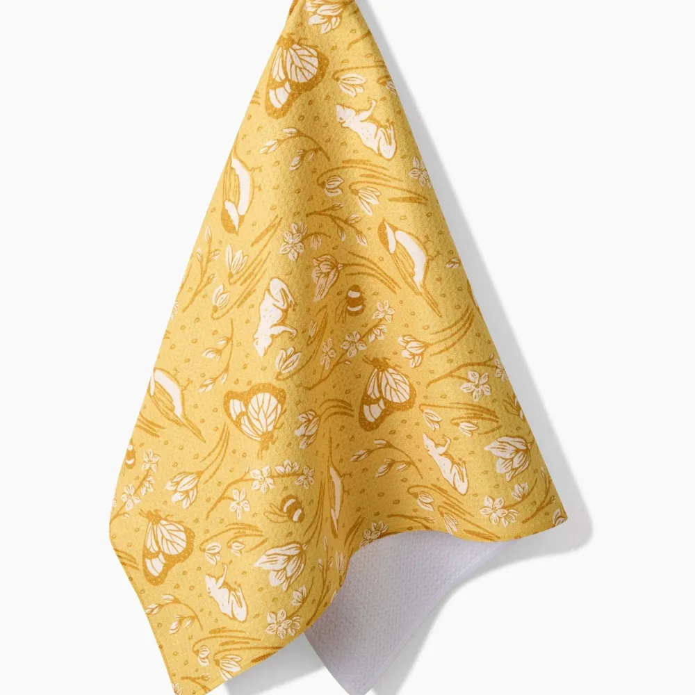 Geometry Signs of Spring Tea Towel