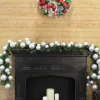 Farrisilk Silver Ball Garland, 10'